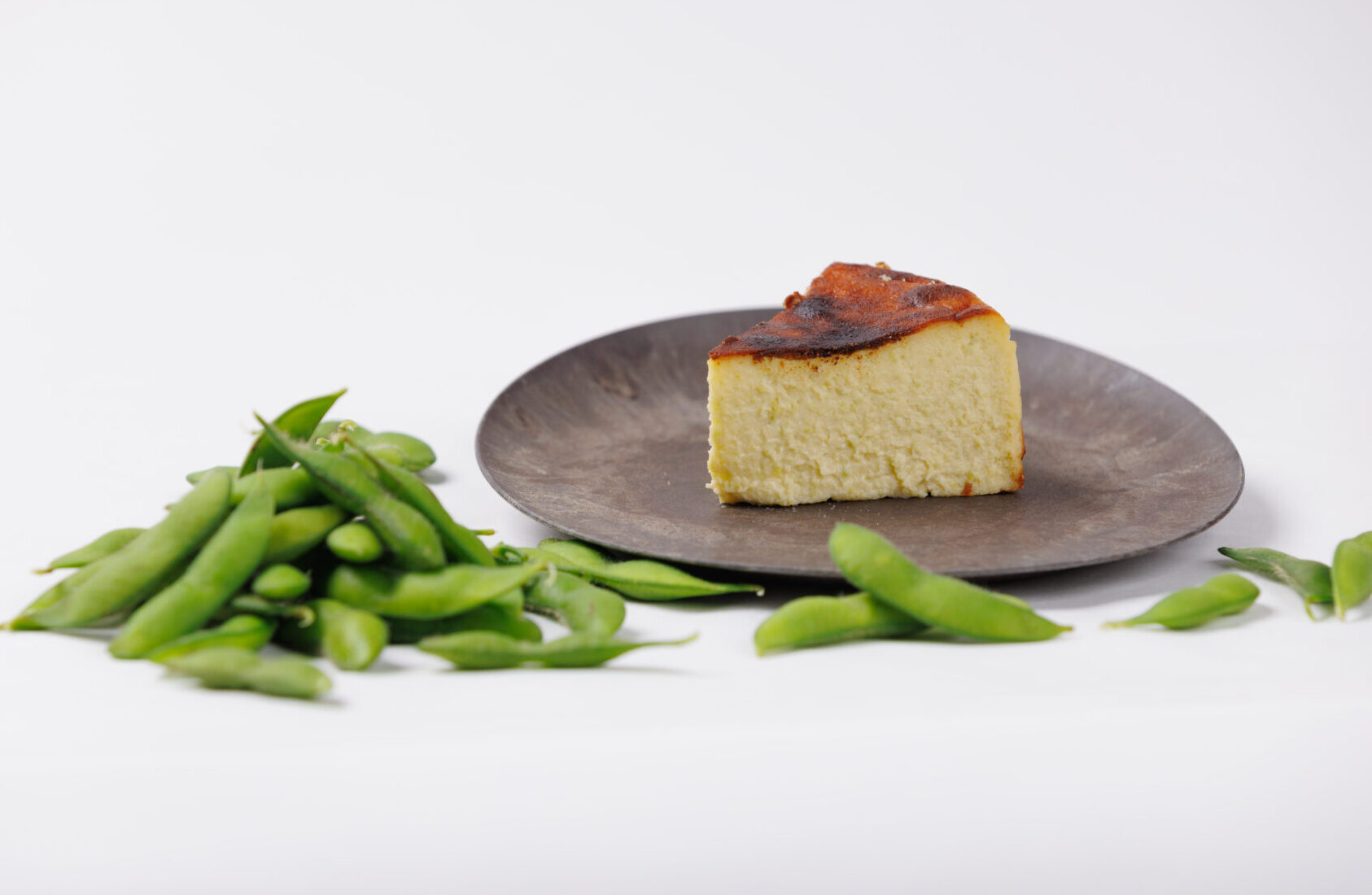 枝豆／バスクチーズケーキ